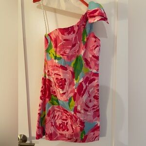 HTF! Lilly Pulitzer Chloe Dress in “Hotty Pink First Impression”. Size 2.